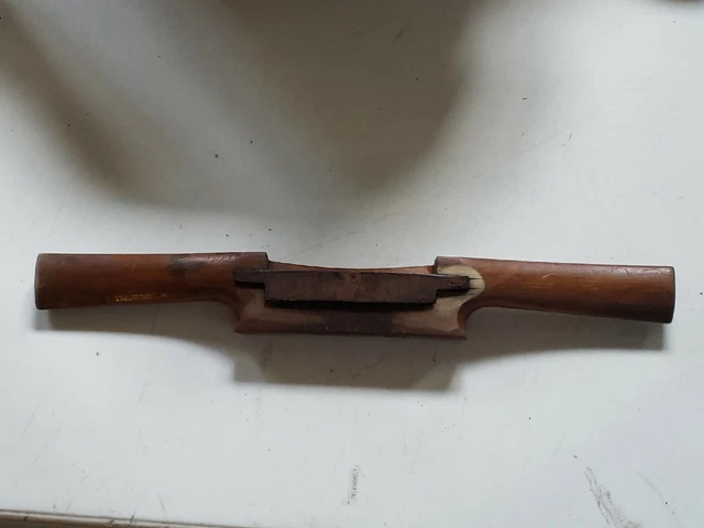 Vintage BAGSHAW & FIELD Wooden Spoke Shave Philadelphia 11.5” Long