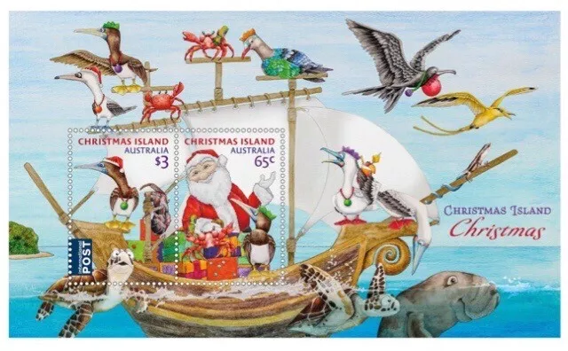 Christmas Island 2023 Christmas. Mini Sheet , Stamps Mint Full Gum. As Per Scan