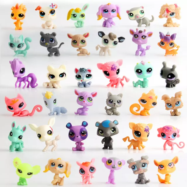 24pcs Littlest Pet Shop Dogs Cats Monkey Bear Lions Huge Lot Pets LPS Animal Toy