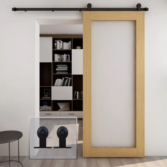 Sliding Barn Door Hardware Kit 4-20FT Modern Closet Track Rail Single/Double T
