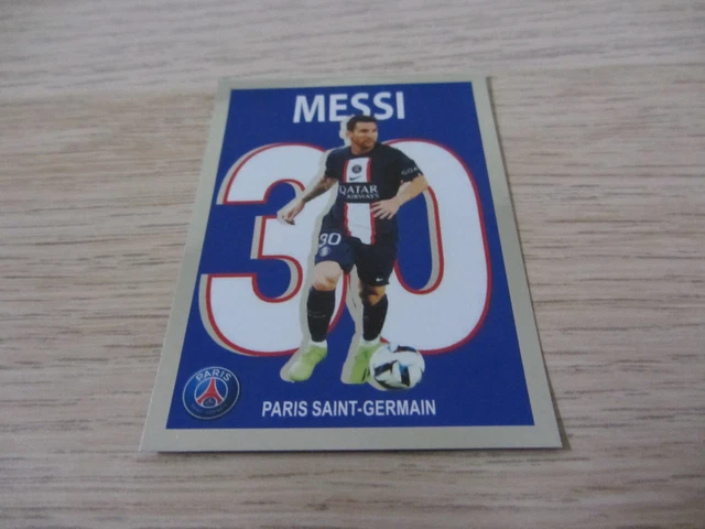 Sticker Lionel Messi PSG Paris N°229 Panini Top Class 2022 - Occasion Défaut