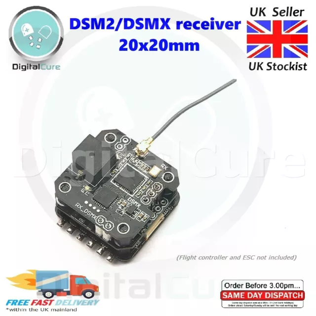 Dsmx DSM2 RC Empfänger 20mm für Eachine Minicube Stapel Spektrum Whoop Quad