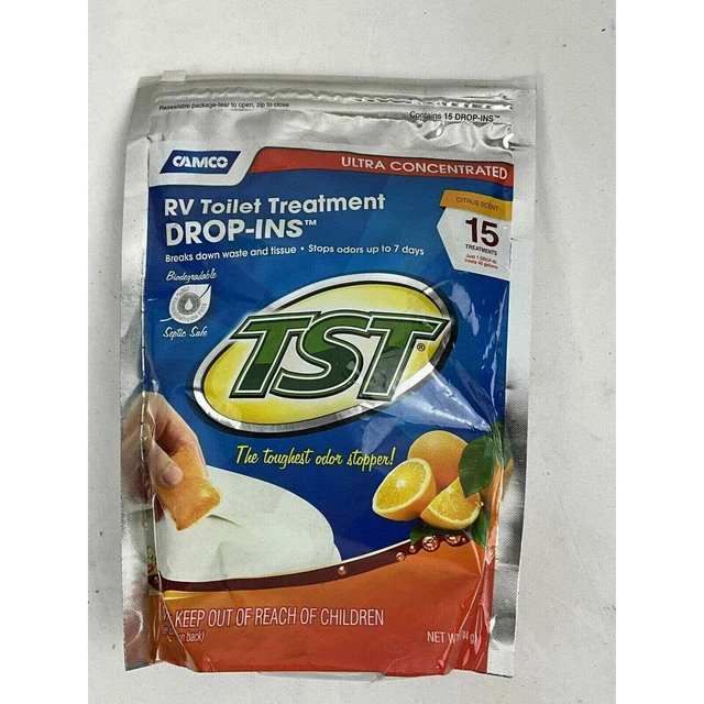Camco RV Toilet Treatment Drop-ins TST Max 15pk 41189 503 BD