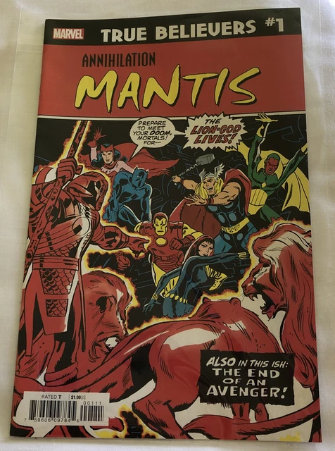 Annihilation Mantis #1 Marvel Comic Book  True Believers -  2020 & BAGGED