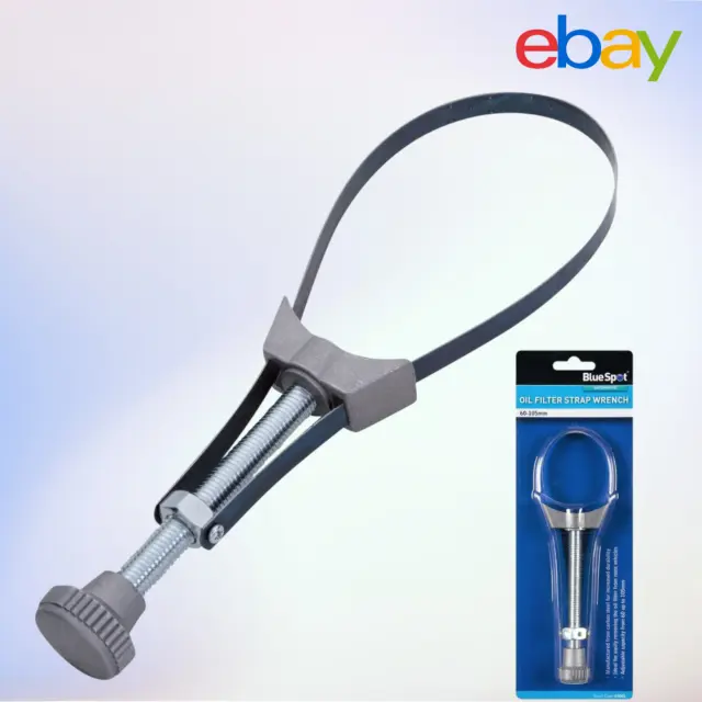 Metal Oil Fuel Filter Petrol Adjustable Strap Removal Wrench Steel Tool 60-105mm