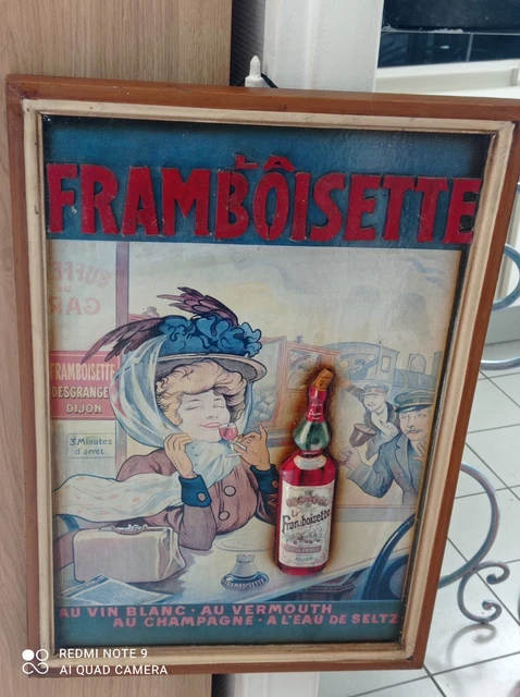 Ancien panneau publicitaire la Framboisette