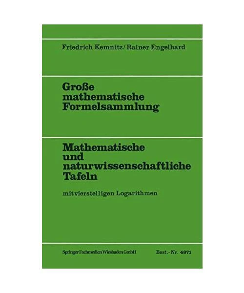 GROßE MATHEMATISCHE FORMELSAMMLUNG: Mathematische und ...