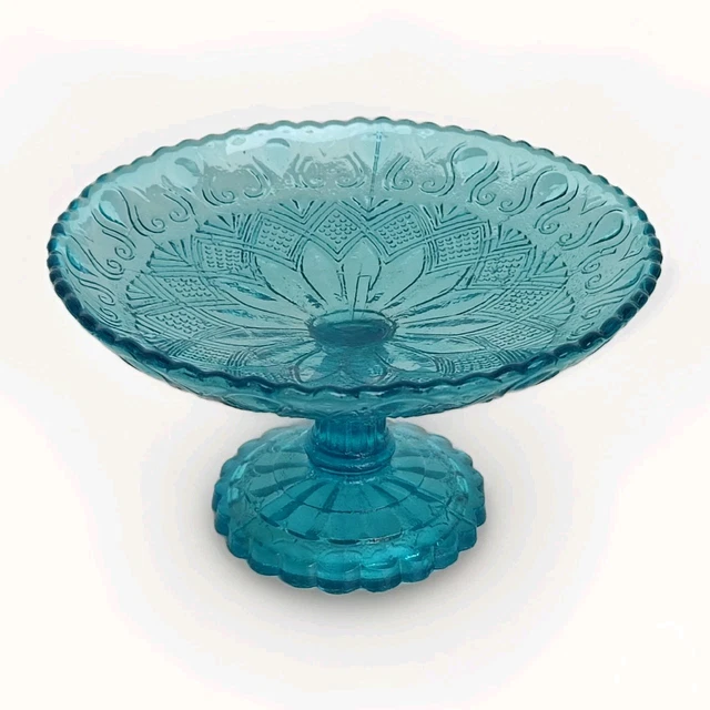 Ancien Dragéoir Sur Pied Douche En Verre Ciselé - Motifs Floraux Et Géométriques Vintage, Occasion