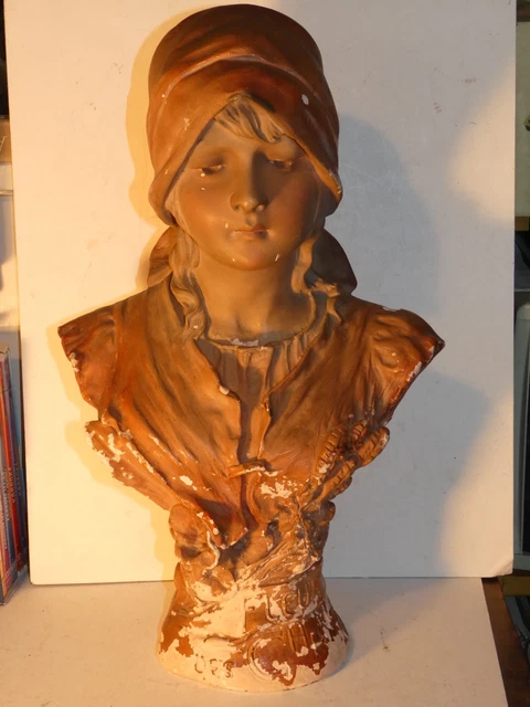 Rare Art Deco 1930 1940 Platre Polychrome Publicite Nivea Tres Belle