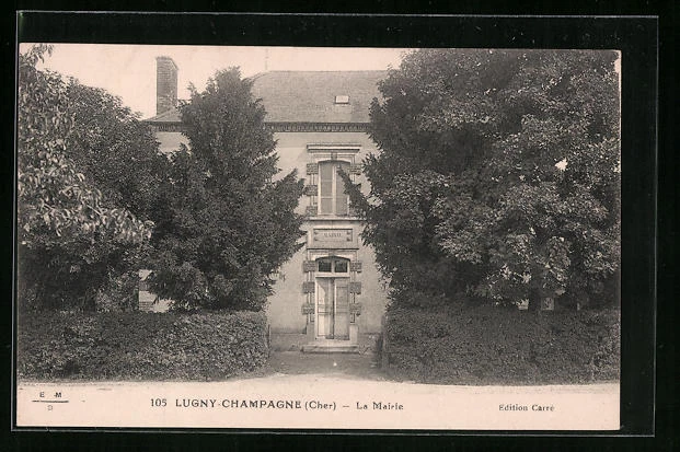 CPA Lugny-Champagne, La Mairie