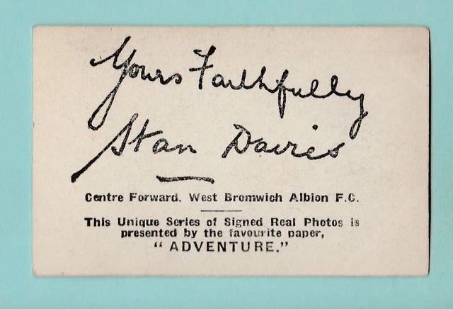 Fussball - Abenteuer / Thomson - Stan Davies Of W. B. A.f.c. - 1930 2