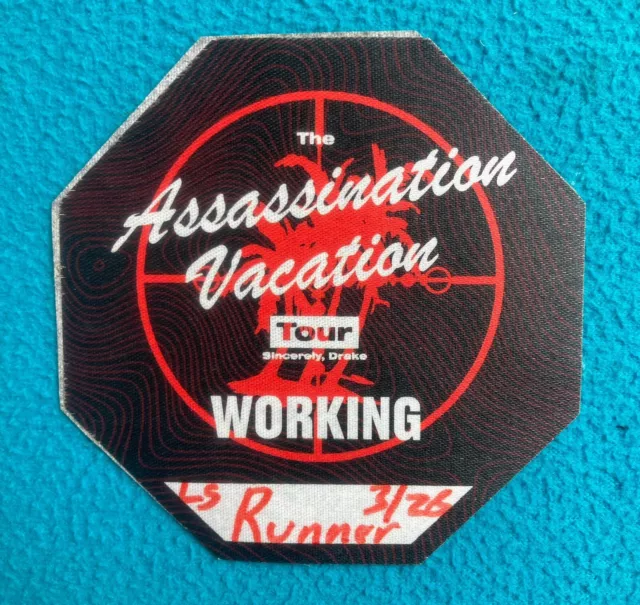 Drake The Assassination Vacation Tour 26/3/2019 Backstage Working Runner Pass