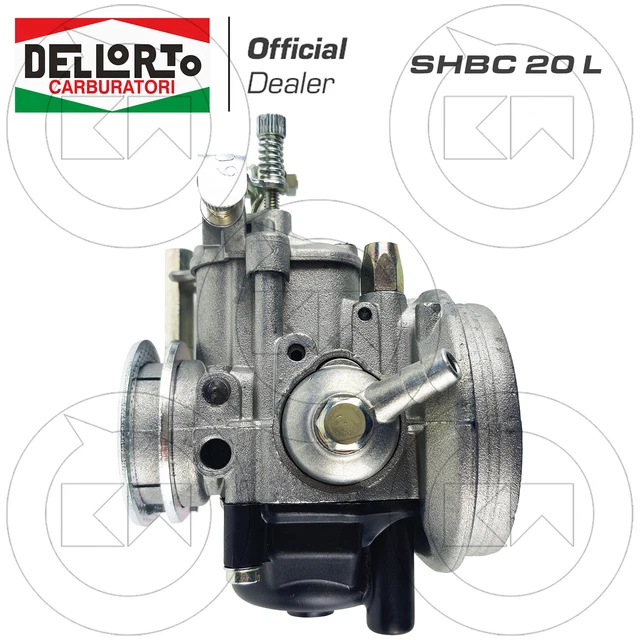 Carburador DELL'ORTO SHBC 20 L para modificación de casi todas las VESPA 50 80 90 125 hp pk