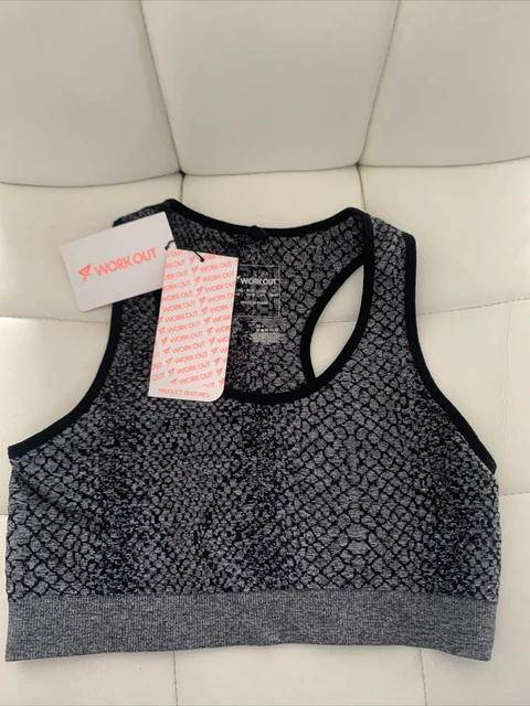 BNWT PRIMARK WORK OUT Grey Sports Bra Crop Top Size 6/8 £3.49 - PicClick UK