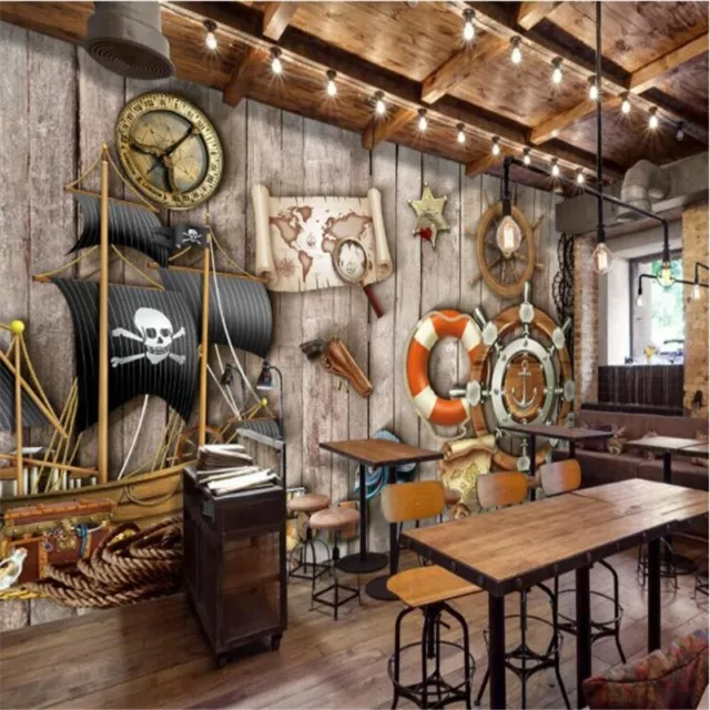 Papier Peint 3D Pirate   Revetement Mural Haute Qualite Plusieurs Finitions