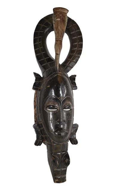 Guro Yaure Portrait Mask Bird And Crocodile Côte d'Ivoire