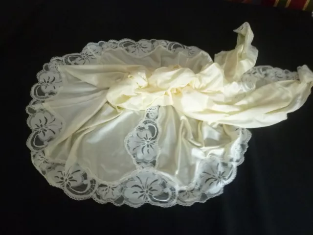 jolie combinaison & fond de robe vintage jolie dentelle  T52  ref  307