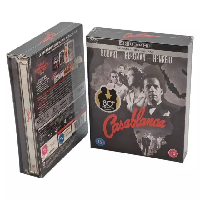 Casablanca 4K Blu-ray Steelbook Édition collector ultime Zavvi Zone Free  VF