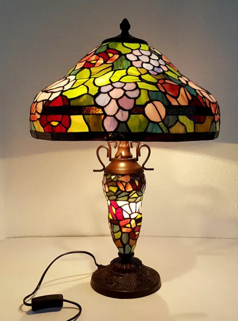 Stilarts Tiffany Stand Tisch Lampe Tischlampe Tischleuchte Tiffanylampe 60x40cm