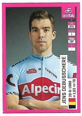 Figurina Ciclismo Panini 102 GIRO D'ITALIA n.326 Jens Debusschere Alpecin 