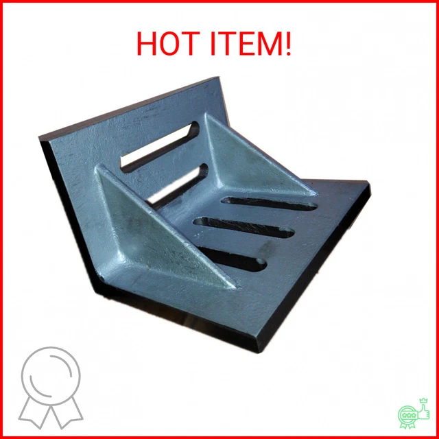 4-1/2" x 3-1/2" x 3" Slotted Angle Plate, Webbed, HHIP 3402-0302