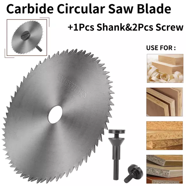 75mm HCS Carbide Circular Saw Blade Cutting Disc Tool With 1/4Inch Shank Mandrel