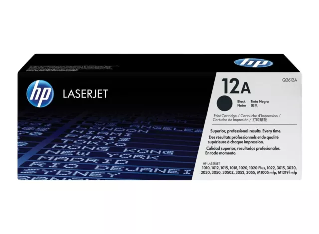 Guenine Cartouche de Toner HP 12A Q2612A Noir Neuf