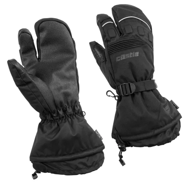 Womens Castle X PLATFORM 3-FINGER Snowmobile Gloves Winter Mitt Snow