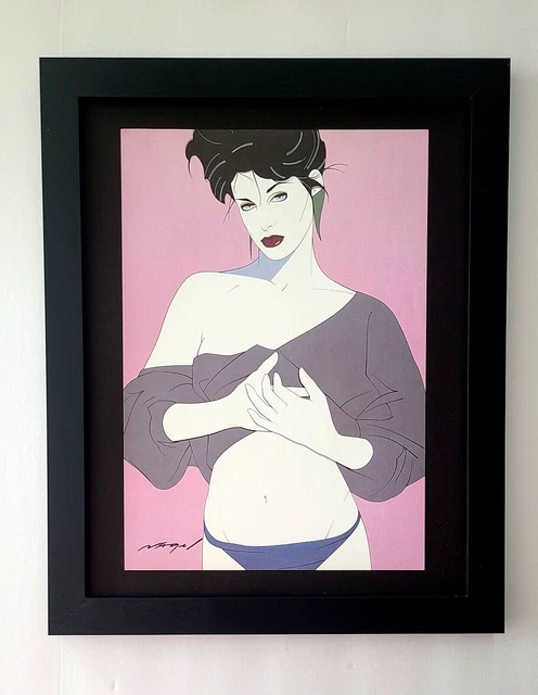 Patrick Nagel + Beautiful + Signed Print + Framed Patrick Nagel + Beautiful + Signed Print + Framed
