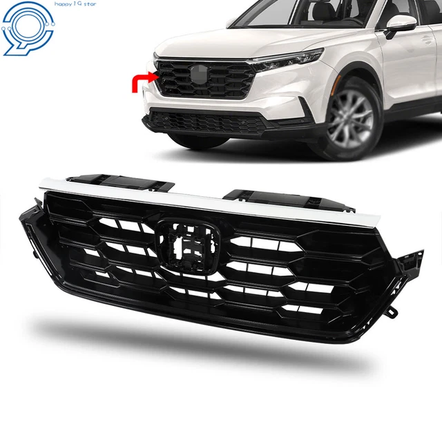 PLASTIC FRONT UPPER Grille Gloss Black Grill For 20232024