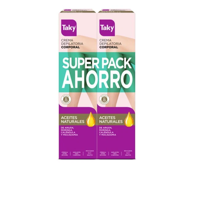 Hygiène Taky women ACEITES NATURALES CREMA DEPILATORIA coffret 2 x 200 ml