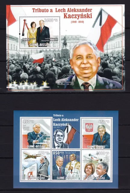 Guinea Bissau - Lech Aleksander Kaczynski  - stamps / Timbres - MNH** WS