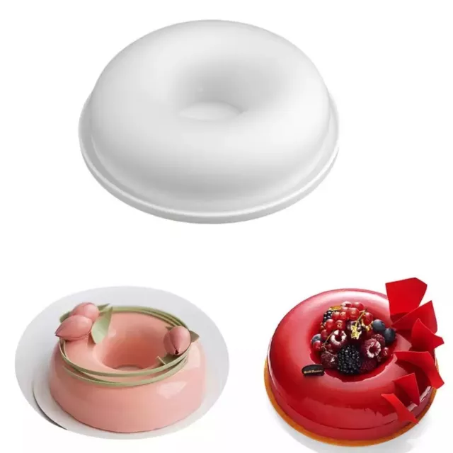 Silicone Savarin Cake Mousse Dessert Pudding Large Donut Handmade Soap Mould