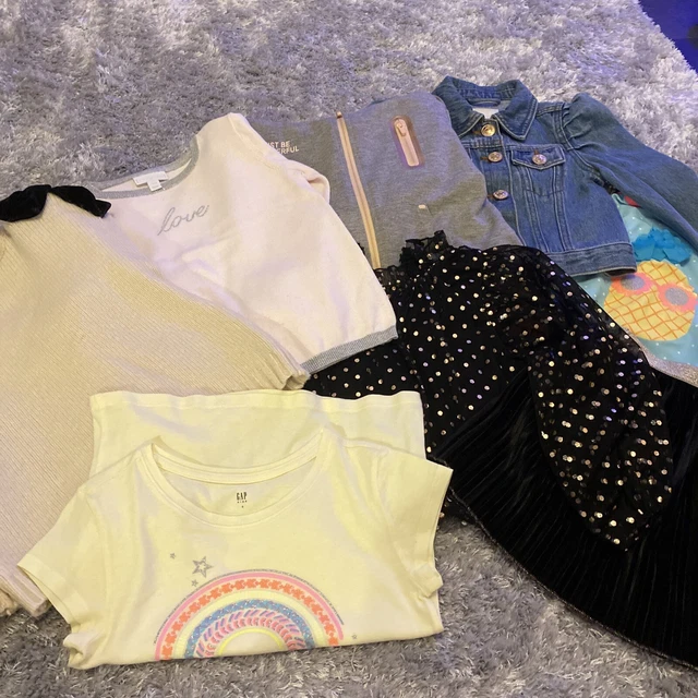 Pacchetto di vestiti per ragazze età 5-6 Zara River Island Little White co Gap