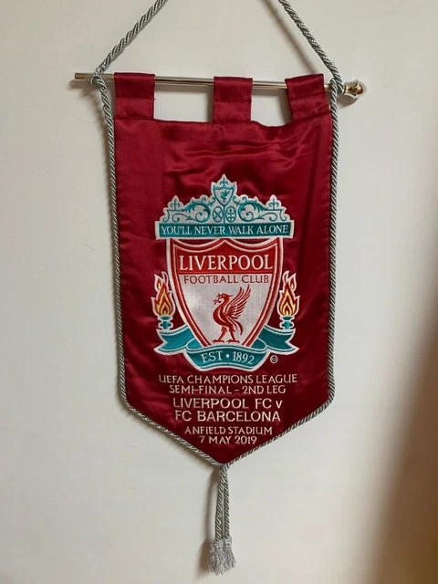 Fanion Liverpool FC 9x11cm – Wimpel / Banderin Club Anglais, Petit Format