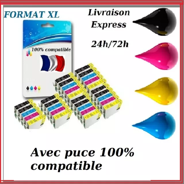 Cartouche encre compatible pour Epson XP-345 XP-432, XP-435 XP-442 XP-445