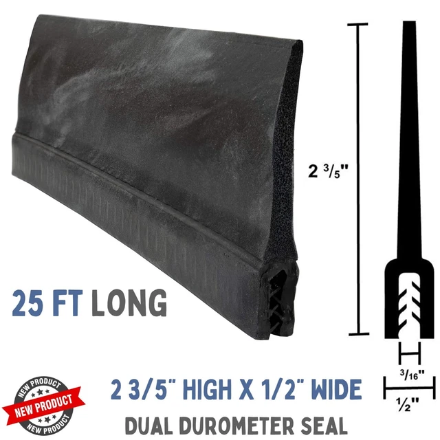 25' RV SLIDEOUT Seal Rubber Wipe Weather Stripping for Camper Trailer