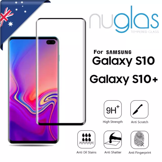 For Samsung Galaxy S10 S10 Plus NUGLAS 3D Full Tempered Glass Screen Protector