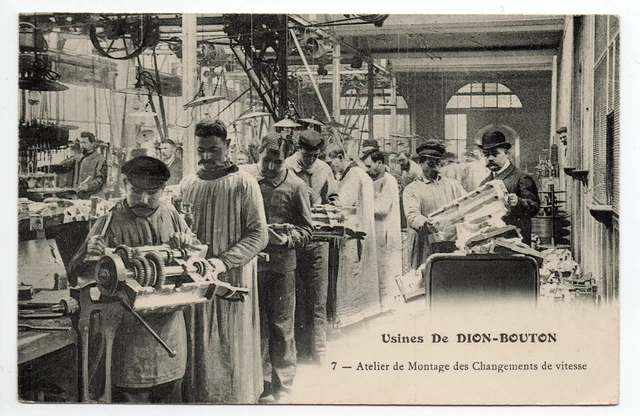 cpa PUTEAUX Usine de DION BOUTON & Cie VOITURE 1ère Course