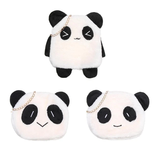 Sacs à bandoulière inclinés Panda en peluche mignon Animaux de dessin animé