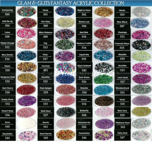 Glam & Glits - FANTASY Acrylic Collection Shades #530-547- Pick Any Color 2