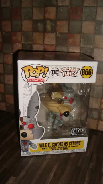Funko Pop Animation Looney Tunes Dc Wile E. Coyote As Cyborg Fye Exclusive