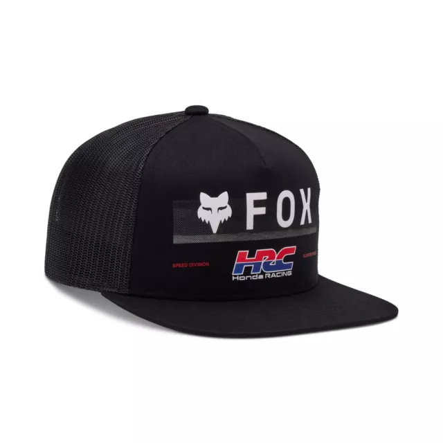 Baseballkappe Fox Racing Honda HRC Druckknopflasche schwarz Motocross Trucker 32253-001