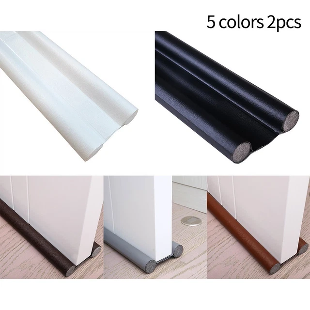 Bedroom Doors Sealing Strip Door Seal Foam+leather Household Length 94cm