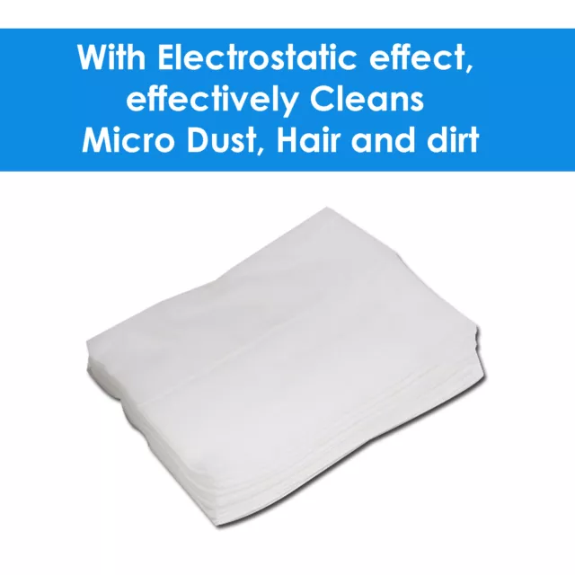 Disposable Duster Refills Dry Sweeping Mop Pads Floor Electrostatic Cloths-120pc 2