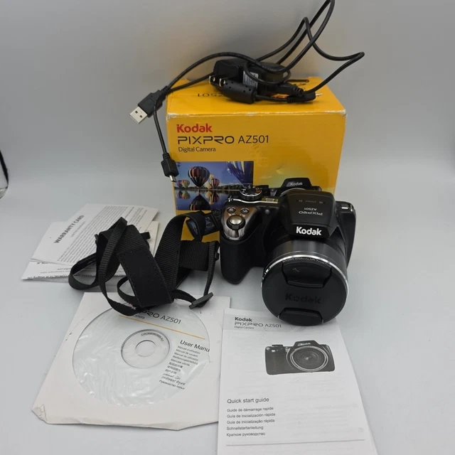 KODAK PIXPRO AZ501 Digital Camera 50x Working With Battery