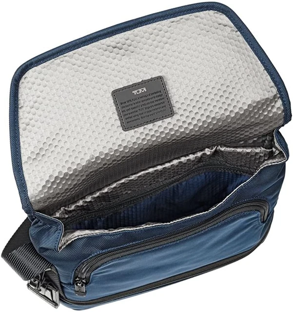 NEW TUMI Alpha Bravo Travis Navy Crossbody Bag MSRP $250 2