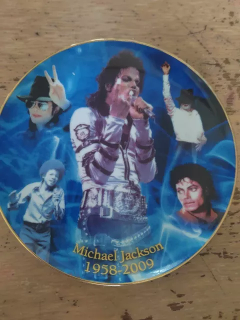 Michael Jackson The King Of Pop 1958 - 2009 Commemorative Plate - Brook Bentley