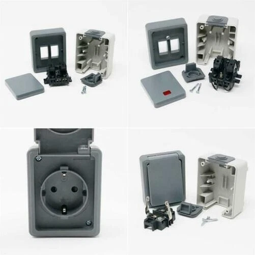 Zones Humides Commutateur de Programme " SECURE " IP44 Interrupteur & Prises 3