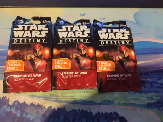 Star Wars Destiny - Empire At War - Booster Packs X 3 .